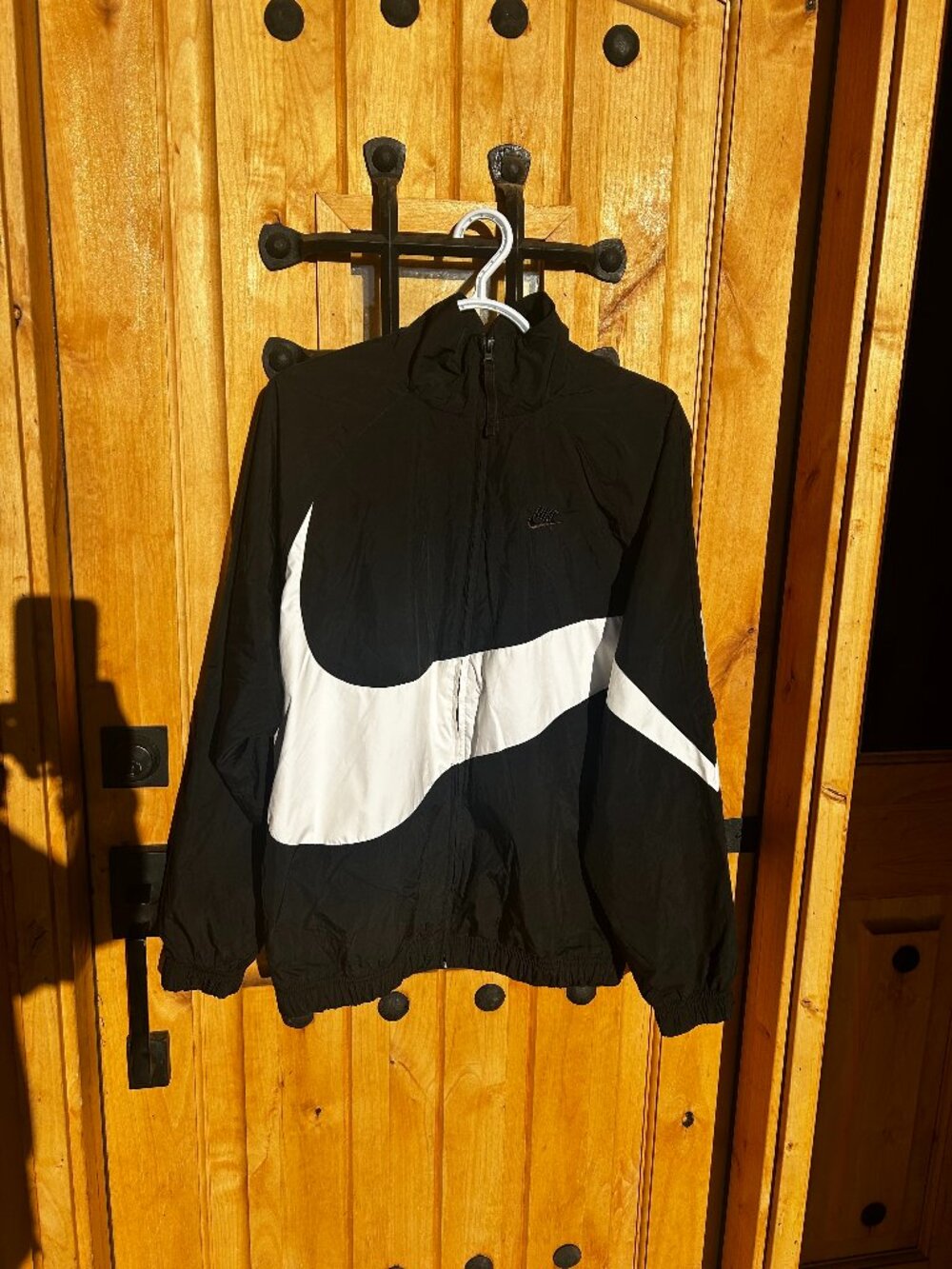 RARE NIKE Statement Big Swoosh jacket windbreaker SZ S